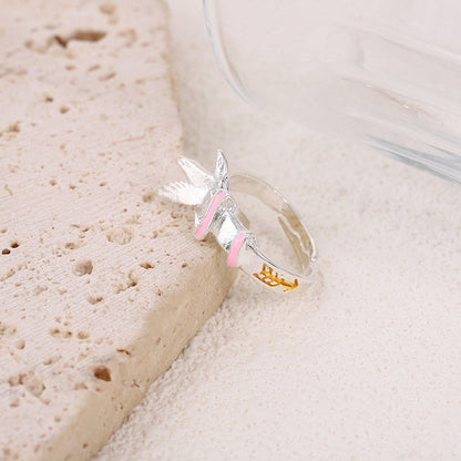 Anime Digimon Angewomon and Angemon Ring Couple Jewelry Anime